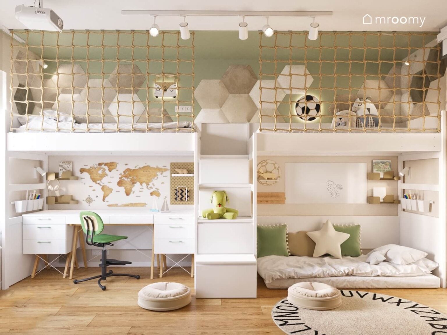 Antresola w pokoju rodzeństwa 6-letniego Leonardo i 2-letniego Matteo