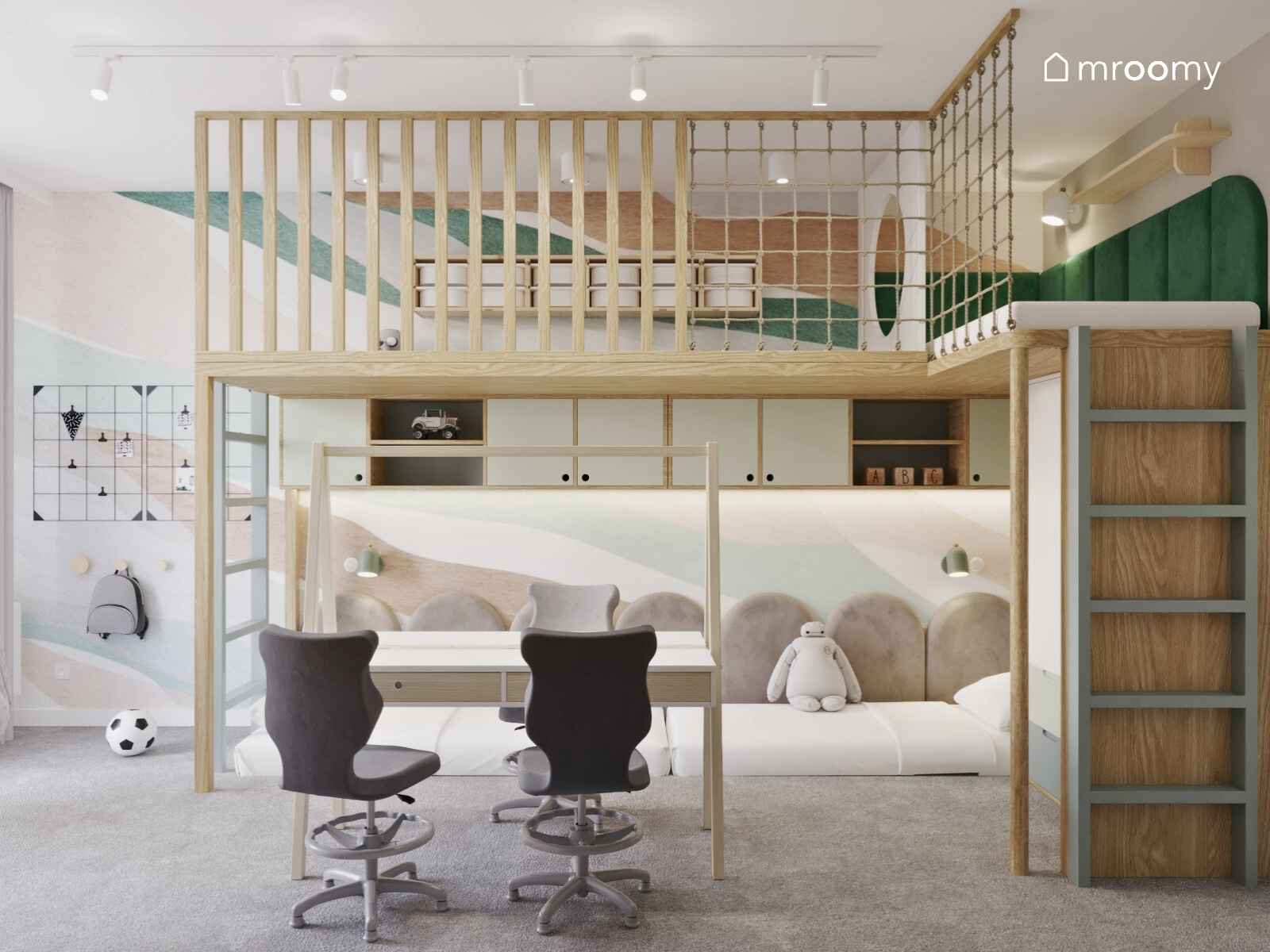 Projekt pokoju dla trzech chłopców