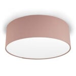 Plafon w kolorze ceglanym. Średnica 45 cm . Young Deco.