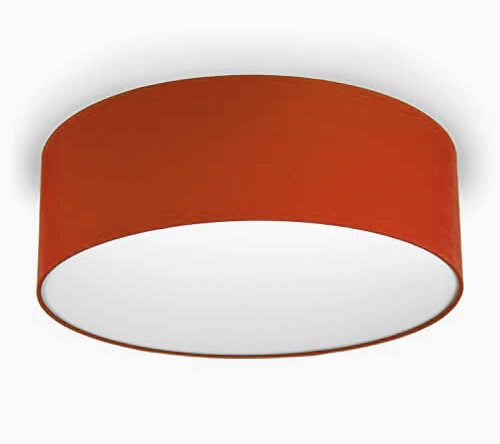 Plafon w kolorze ceglanym. Średnica 45 cm . Young Deco.