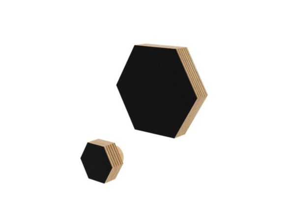 uchwyty ze sklejki w kształcie heksagonów