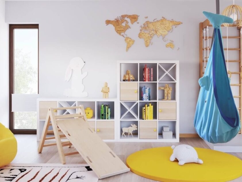 kolorowy pokój dziecka z dywanem tiger