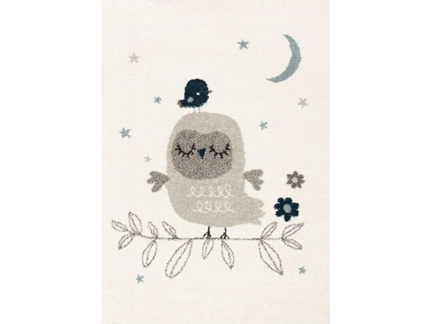wesoły dywan happy owl do pokoju dziecięcego