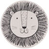 okrągły dywan z motywem lwa