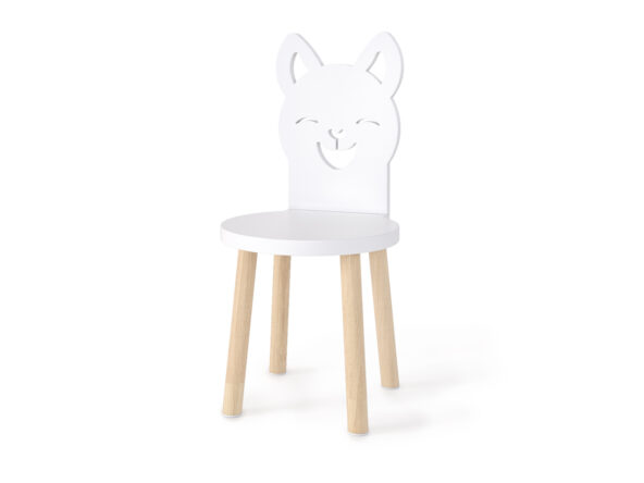 krzesełko z oparciem w kształcie kotka
