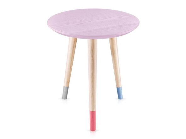 kolorowy drewniany stolik do pokoju dziecka