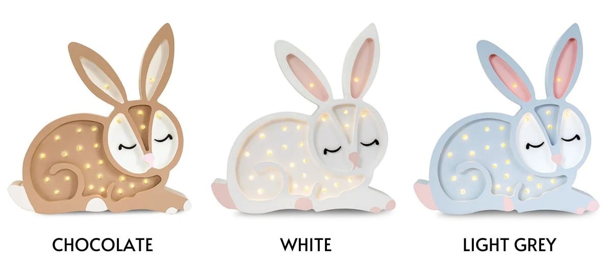 Lampka w kształcie króliczka do pokoju dziecięcego