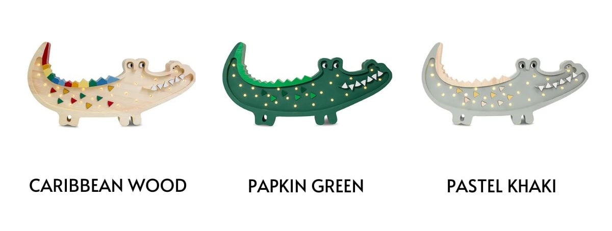 Lampka do pokoju dziecięcego w kształcie krokodyla