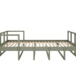 Eukaliptusowa wersja młodzieżowego łóżka Wood Luck Tweens w wymiarach 90x200