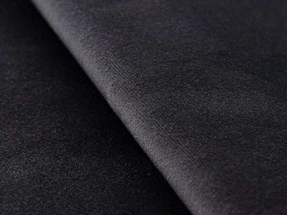 Tkanina Posh Velvet - Głęboka czerń -704-17