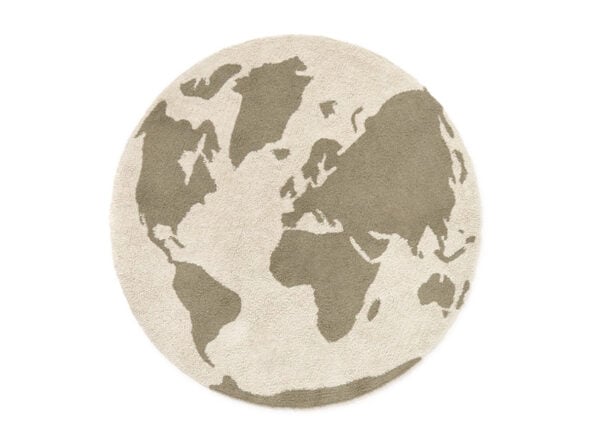 Dywan Mapa Świata RugCycled - Ø 120 cm