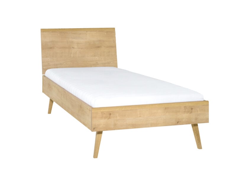 Łóżko 1-osobowe z wezgłowiem płaskim Nature