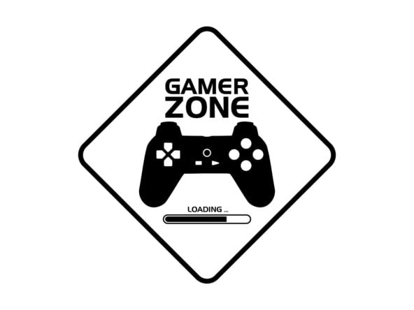 Naklejka Gamer Zone - do pokoju gracza - warianty