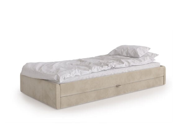 Łóżko tapicerowane z szufladą - różne tkaniny i kolory