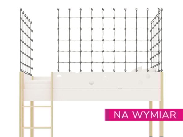 Siatka zabezpieczająca do łóżka piętrowego na wymiar  - pleciona